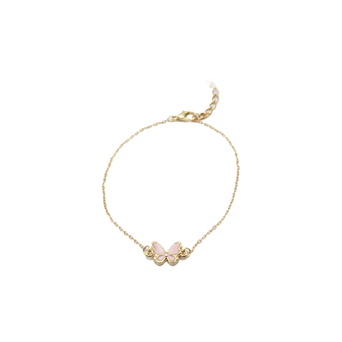 Crystal Bloom Butterfly Bracelet