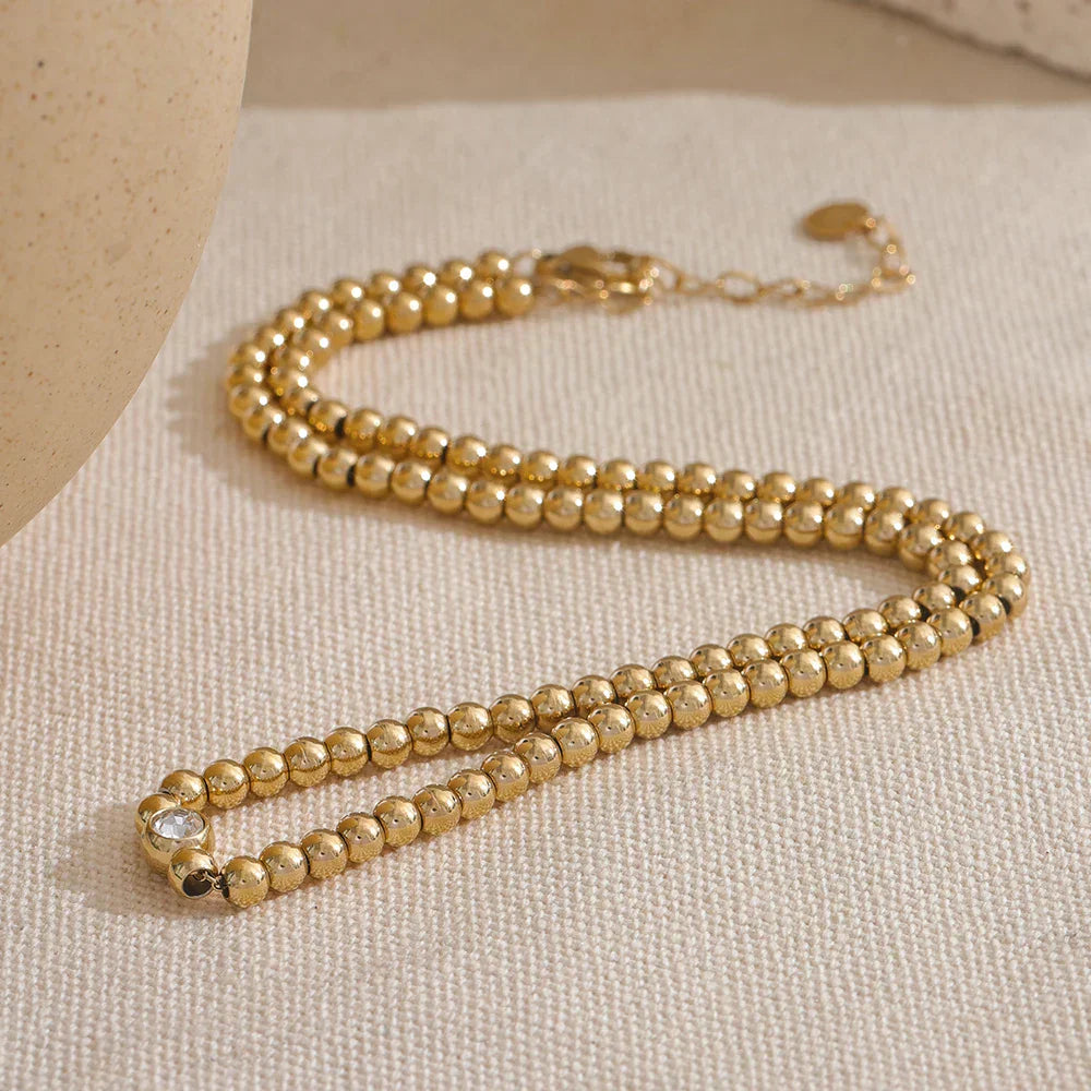 Round Beads Chain Necklace