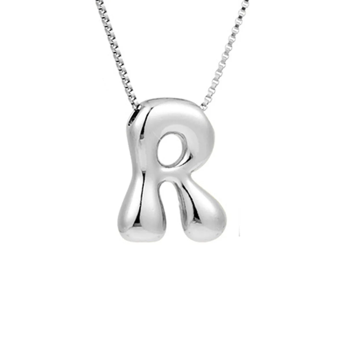 Balloon Bubble Letter Necklace