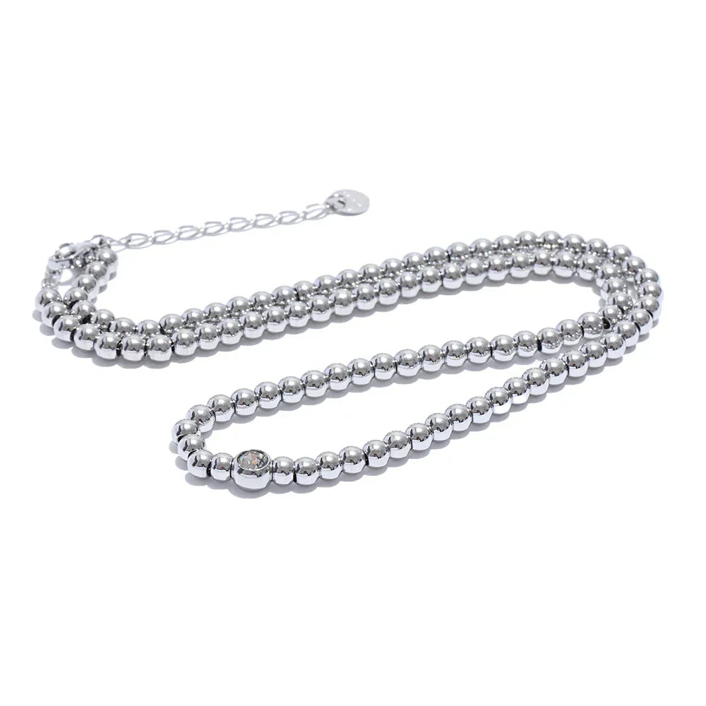 Round Beads Chain Necklace