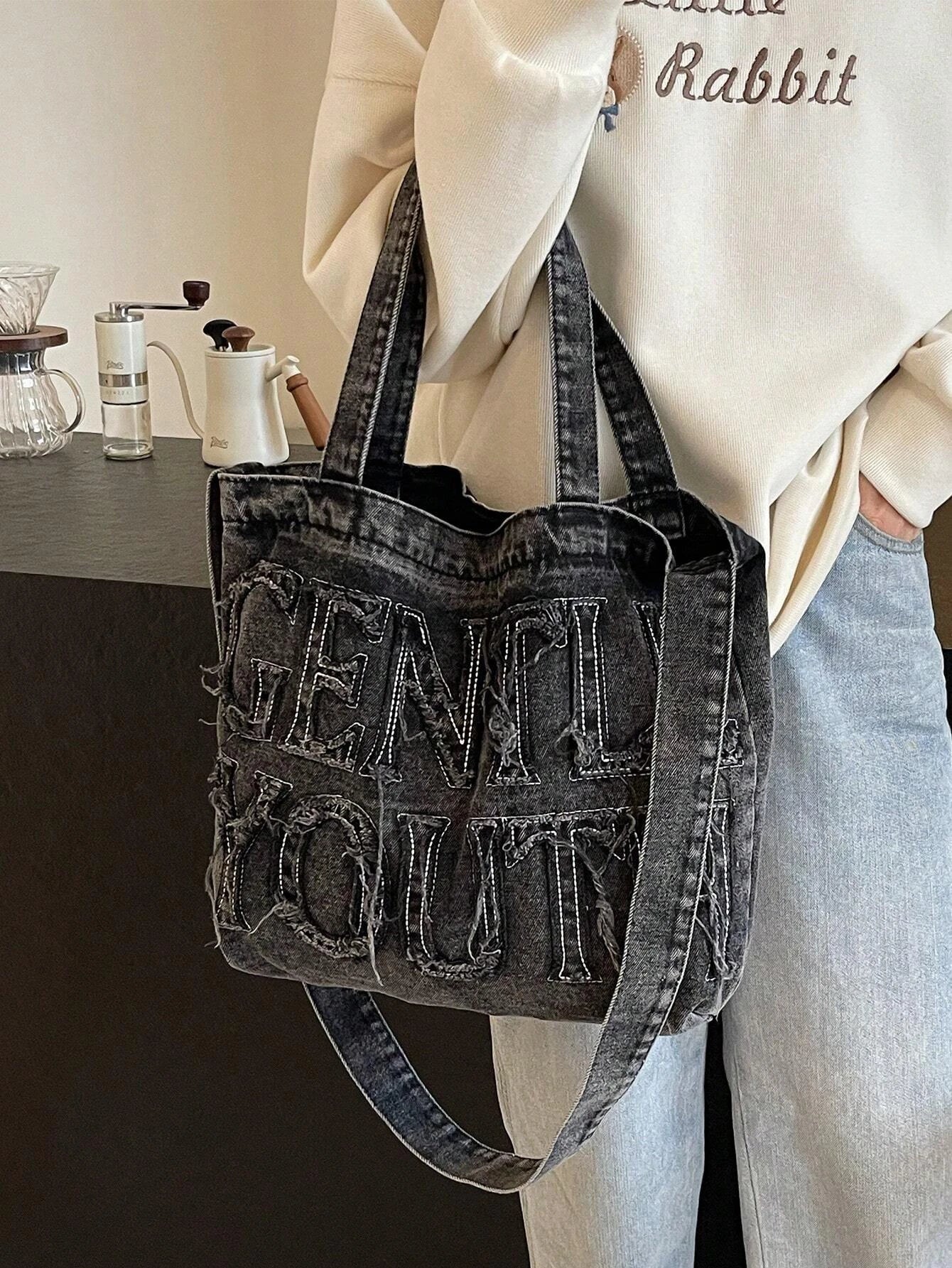 Jeans Canvas Tote Bag