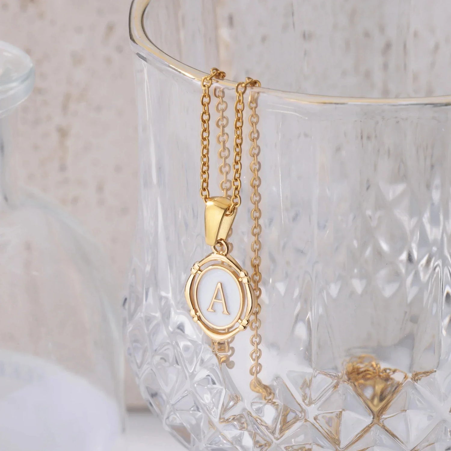 Gold Initial Necklace