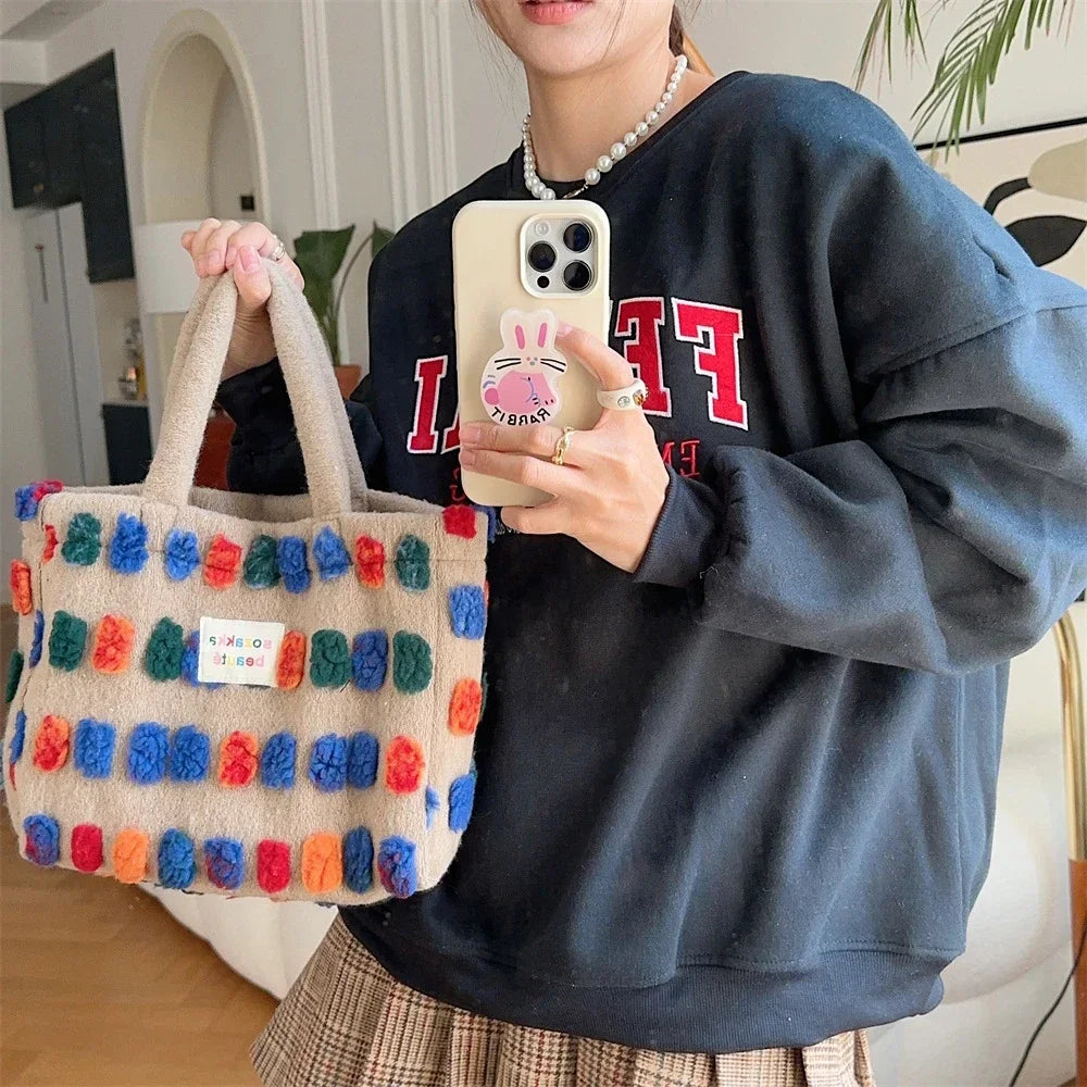 Color Plush Dots bag