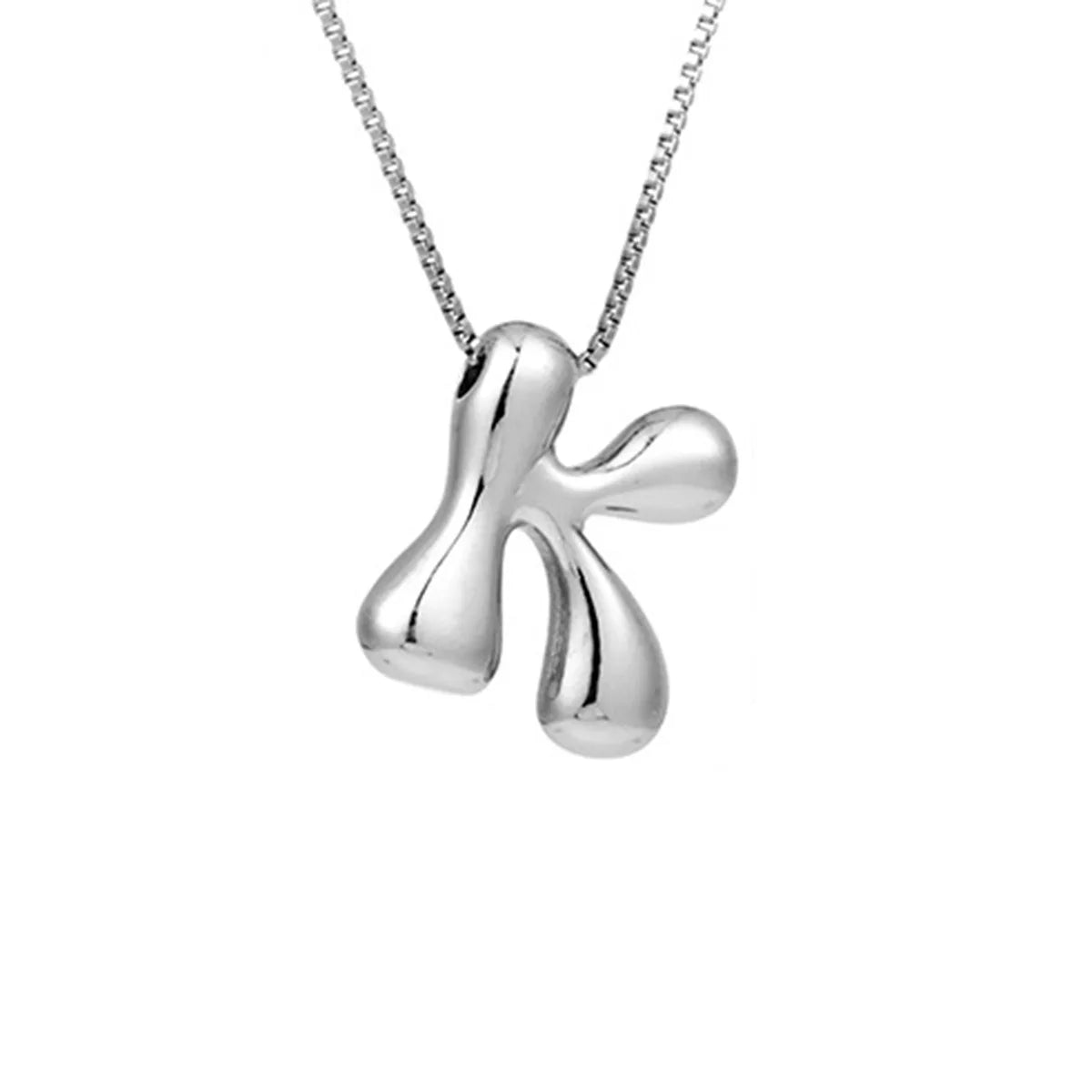 Balloon Bubble Letter Necklace