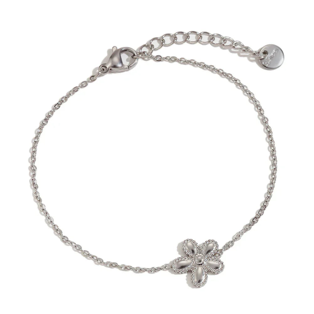 Elegant thin snake flower bracelet