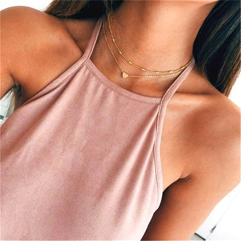 Simple Pearl Choker Necklaces