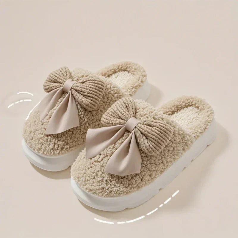 Cotton Bowknot Slippers