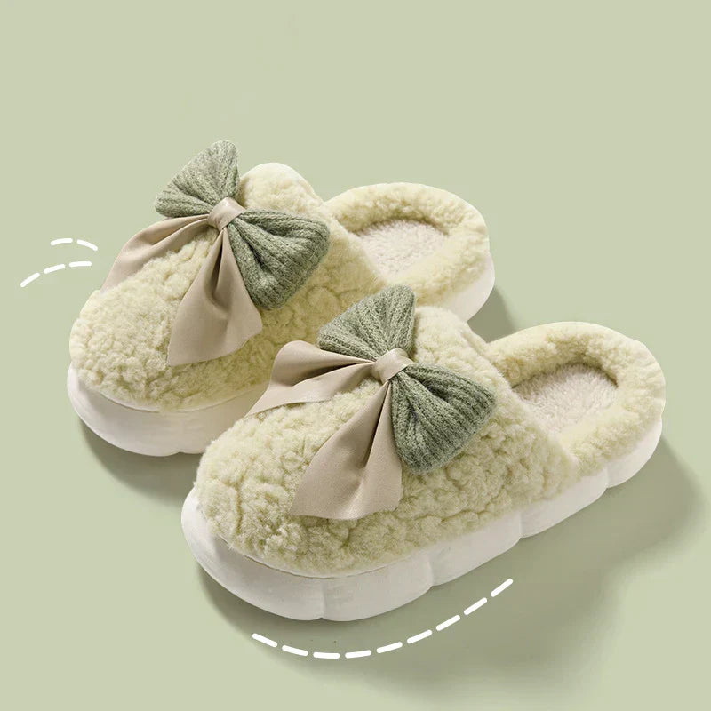 Cotton Bowknot Slippers