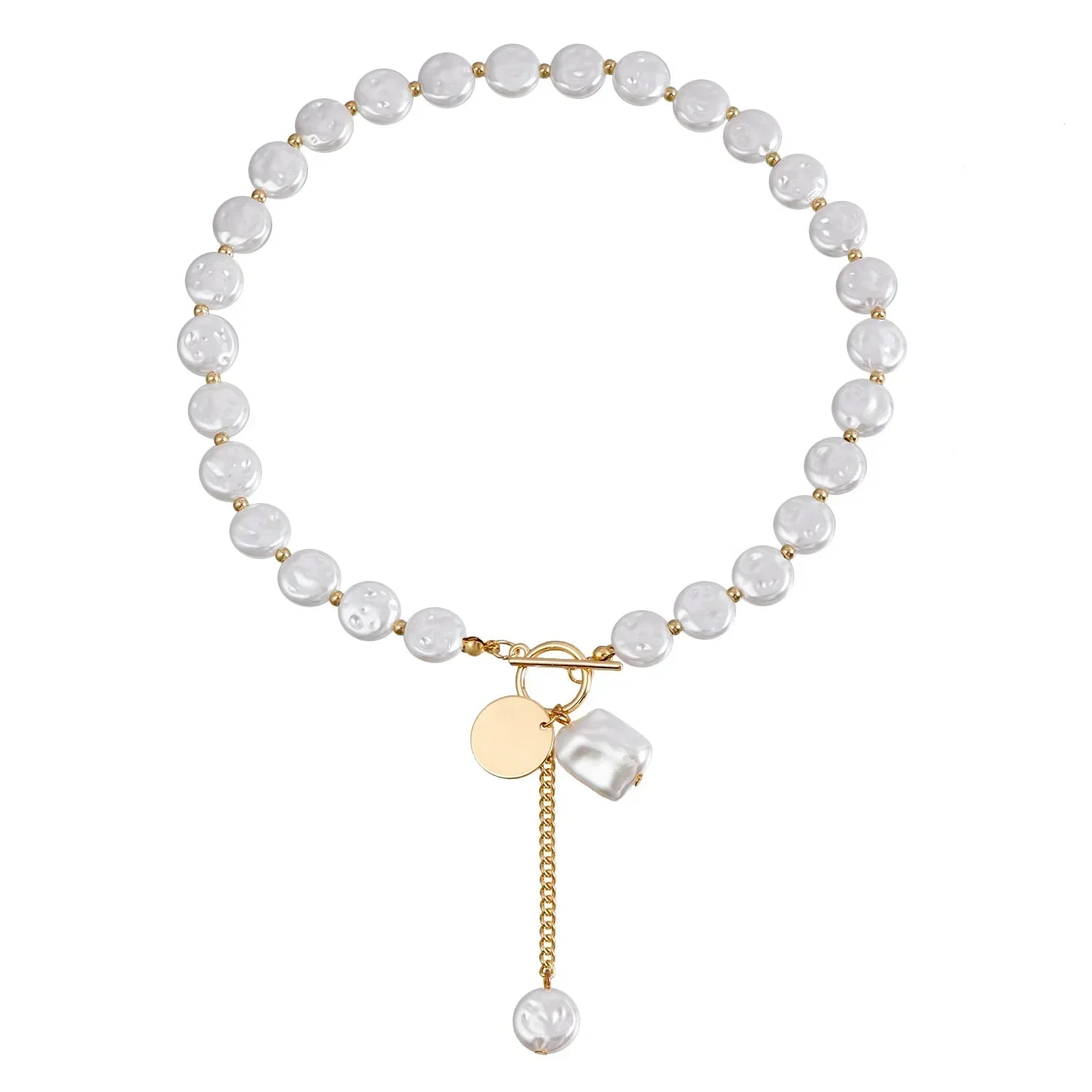 Simple Single-layer Pearl Necklace