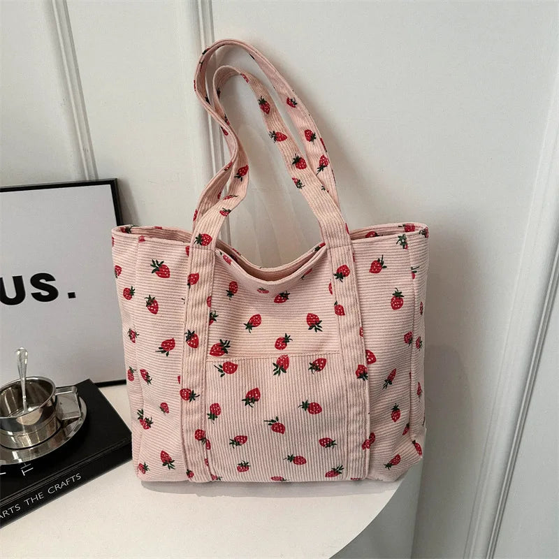 Strawberries Beach Bag