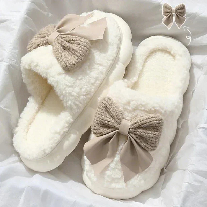 Cotton Bowknot Slippers