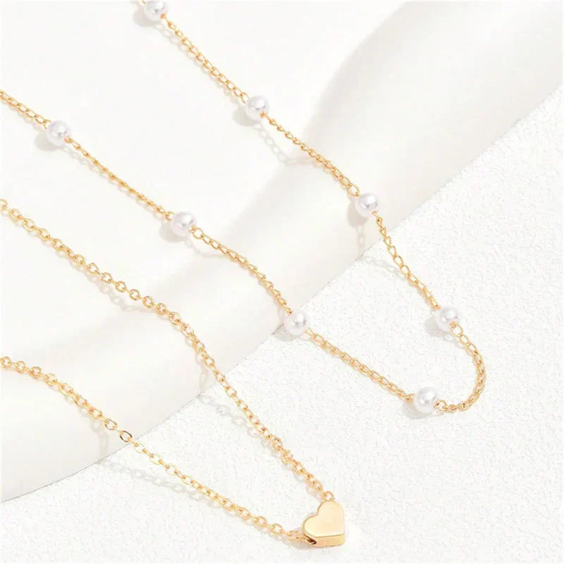 Simple Pearl Choker Necklaces