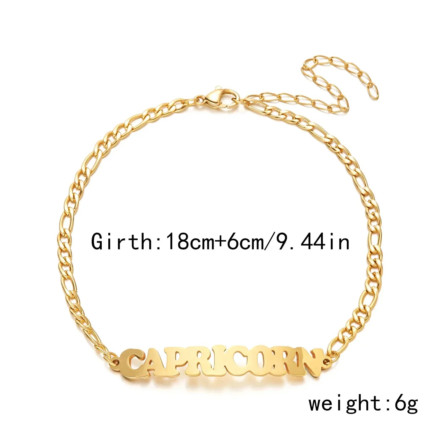 golden Zodiac Sign Bracelets