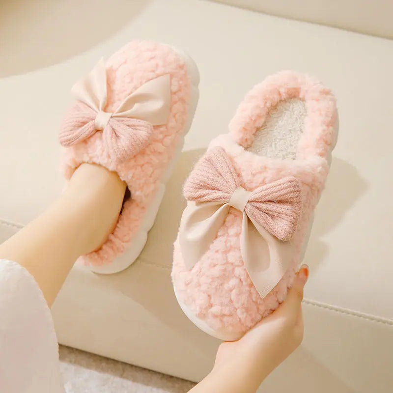 Cotton Bowknot Slippers