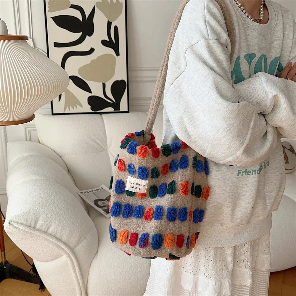 Color Plush Dots bag