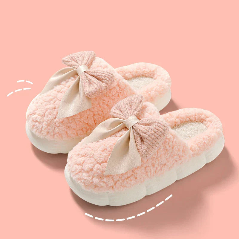 Cotton Bowknot Slippers