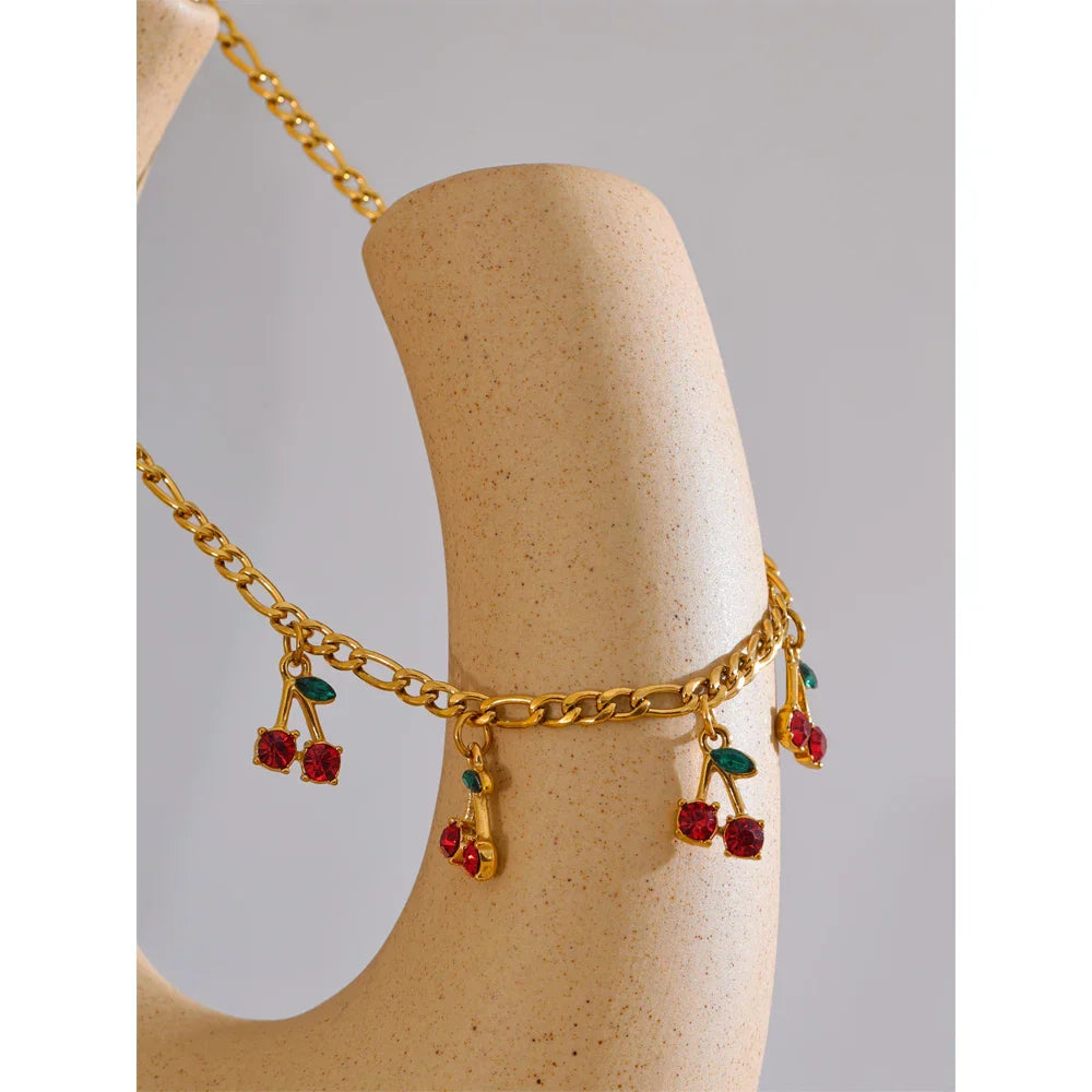 Cherry Drop Chain Necklace|Bracelet