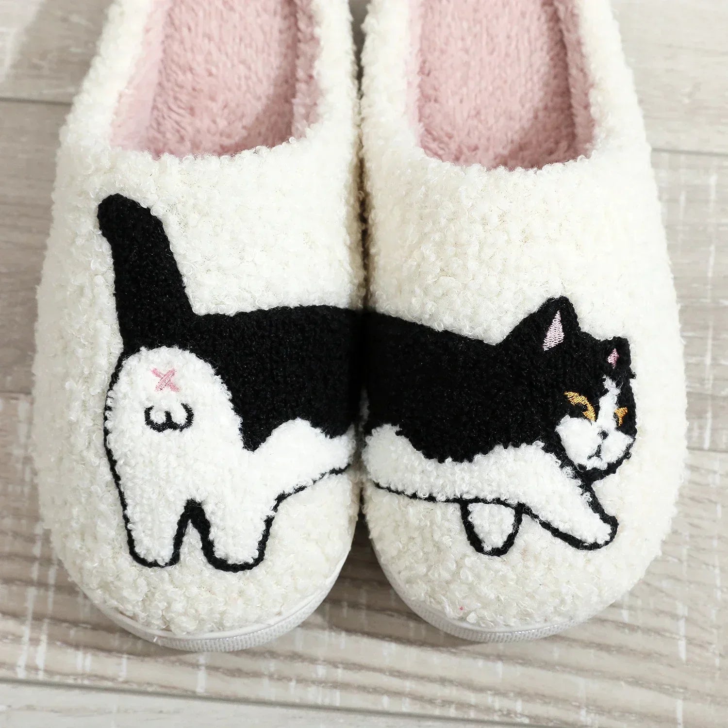 Cute Pet Pattern Cat Slippers