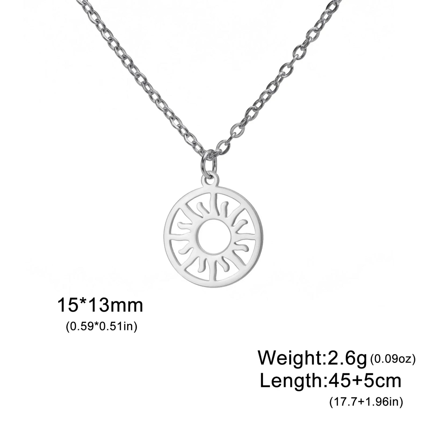 Sun Moon Clavicle Chain Necklace