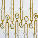 Irregular Initial Necklace