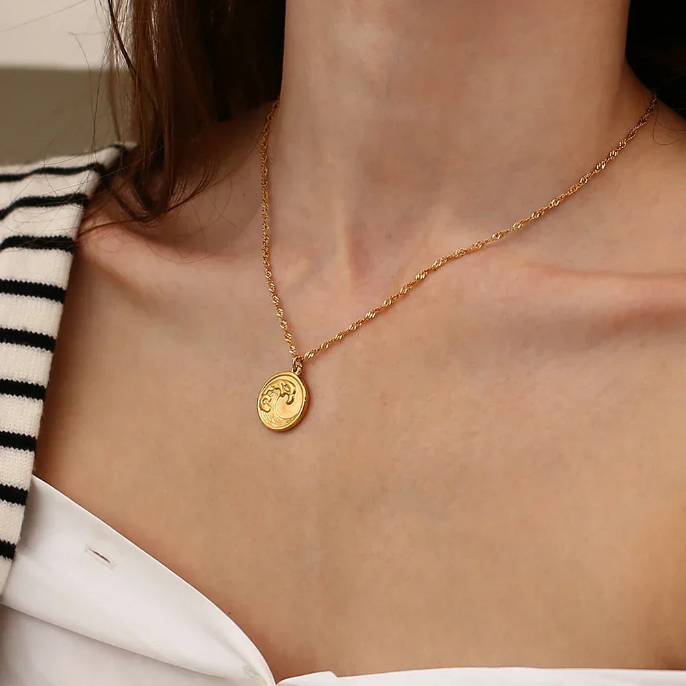 Free Golden Waves Necklaces