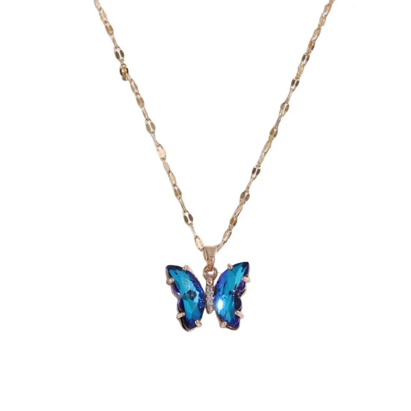 Acrylic butterfly necklace