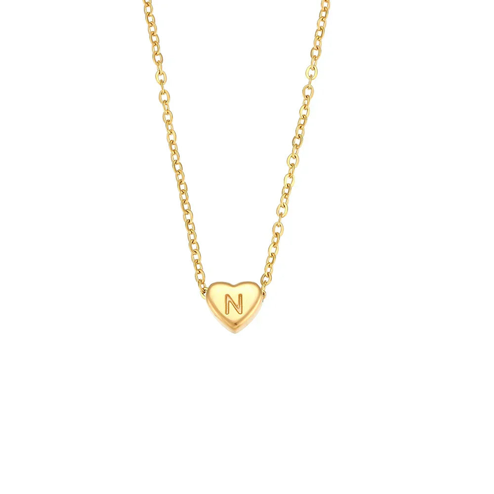 Small Love Initial Necklace