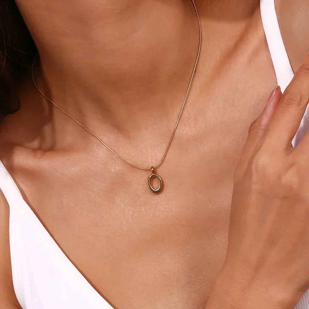 Chain O-shaped Necklace