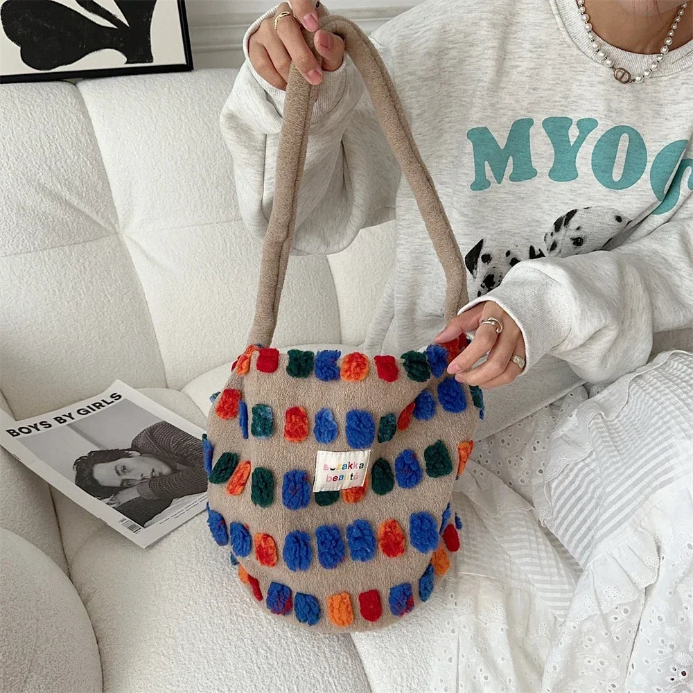 Color Plush Dots bag