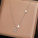 Moon Star Sun Necklaces